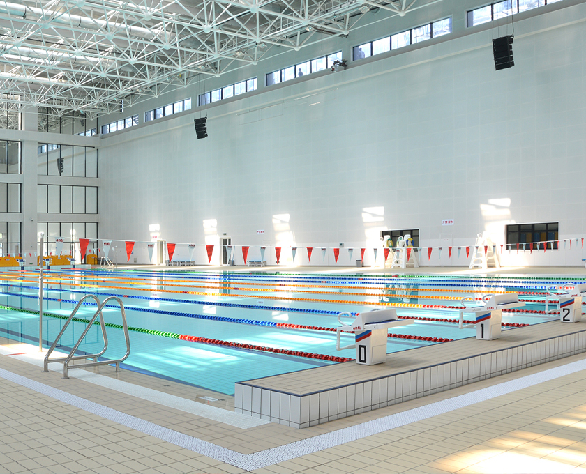 体育学院游泳馆设备安装